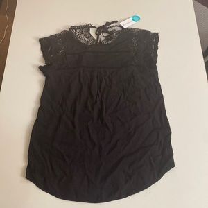 Stitch Fix Exclusive - Daniel Rainn - XS Black Lace Detail Blouse